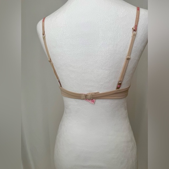 PINK Victoria’s Secret Vintage Super Push Up Bra In Nude Size 34A - Picture 5 of 11